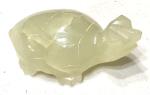 Small Vintage Stone Jade Turtle Sculpture