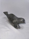 Vintage Inuit Soapstone Beluga Whale/Seal Carving