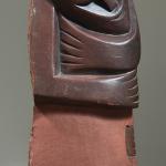 Modernist Hand-Carved Stone Sculpture of Two Figures