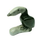 Signed Inuit Soapstone Bird Carving by Allie