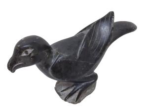Inuit Soapstone Bird Sculpture by Joshua Sheeg