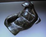 Vintage Inuit Seal Soapstone Carving, Signed