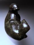 Vintage Inuit Seal Soapstone Carving, Signed