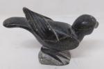 Inuit Soapstone Bird Sculpture by Joshua Sheeg