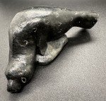 Signed Vintage Inuit Soapstone Seal Carving 4.5”