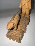 1976 Signed Inuit Seal Hunter Wood Carving