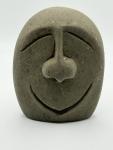 Double-Sided Stone Face Sculpture - Abstract Art