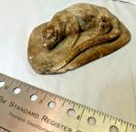 Inuit Soapstone Otter Carving by C. Harris