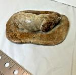 Inuit Soapstone Otter Carving by C. Harris