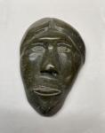 Inuit Soapstone Face Carving, 8.5” x 6”