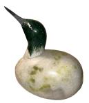 Green Onyx Duck Stone Sculpture Paperweight