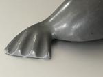 Mina Iqaluq Soapstone Inuit Seal Sculpture