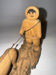 1976 Signed Inuit Seal Hunter Wood Carving