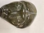Inuit Soapstone Face Carving, 8.5” x 6”
