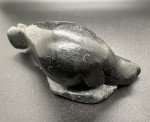 Signed Vintage Inuit Soapstone Seal Carving 4.5”
