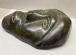 Inuit Soapstone Face Carving, 8.5” x 6”