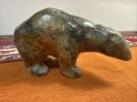 Soapstone Bear Sculpture by Inuit Artist William Luke