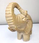 Hand-Carved Vintage Stone Elephant Sculpture 6