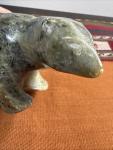 Soapstone Bear Sculpture by Inuit Artist William Luke