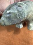 Soapstone Bear Sculpture by Inuit Artist William Luke