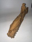 1976 Signed Inuit Seal Hunter Wood Carving