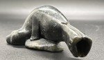 Signed Vintage Inuit Soapstone Seal Carving 4.5”