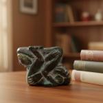 Soapstone Carved Inuit Folk Art Figurine