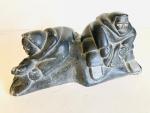 Inuit Soapstone Seal Carving by Daniel Kanajuk