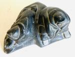 Inuit Soapstone Seal Carving by Daniel Kanajuk