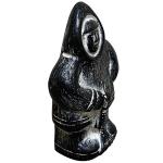 Inuit Fisher Figurine - Vintage Stoneware Sculpture