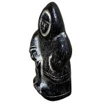 Inuit Fisher Figurine - Vintage Stoneware Sculpture