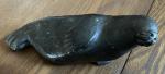 Inuit Soapstone Seal Carving - Signed Art Piece