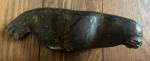 Inuit Soapstone Seal Carving - Signed Art Piece
