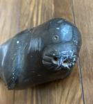 Inuit Soapstone Seal Carving - Signed Art Piece