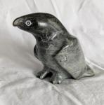 Winnie Eyaituk Green Soapstone Bird Carving
