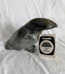 Winnie Eyaituk Green Soapstone Bird Carving