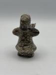 Vintage 3" Inuit Carved Soapstone Eskimo Statue