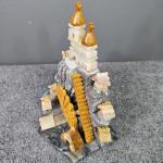 Onyx Village Scene Carving – Folk Art Sculpture