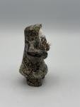 Vintage 3" Inuit Carved Soapstone Eskimo Statue