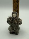 Vintage 3" Inuit Carved Soapstone Eskimo Statue