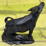 Hand Carved Water Buffalo Stone Figurine 5