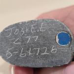 Black Soapstone Inuit Face Carving by Josi E.E