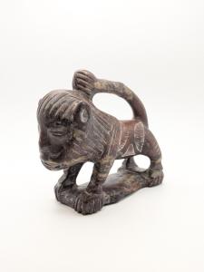 Hand-Carved Soapstone Foo Dog Sculpture 4.75"x5