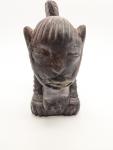 Hand-Carved Soapstone Foo Dog Sculpture 4.75"x5