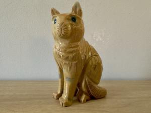 Huamanga Stone Cat Figurine from Peru