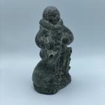 Hand-Carved Soapstone Wolf Sculpture from Canada