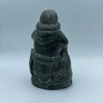 Hand-Carved Soapstone Wolf Sculpture from Canada