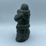 Hand-Carved Soapstone Wolf Sculpture from Canada