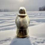 Inuit Woman and Child Soapstone Carving