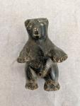 Signed 3" Tekak Soapstone Bear Inuit Carving